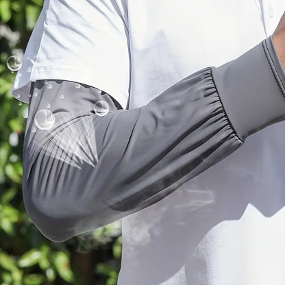 UV Protection Cooling Arm Sleeves – Half-Finger Design, Sweat-Wicking Fabric for Outdoor Sports & Running