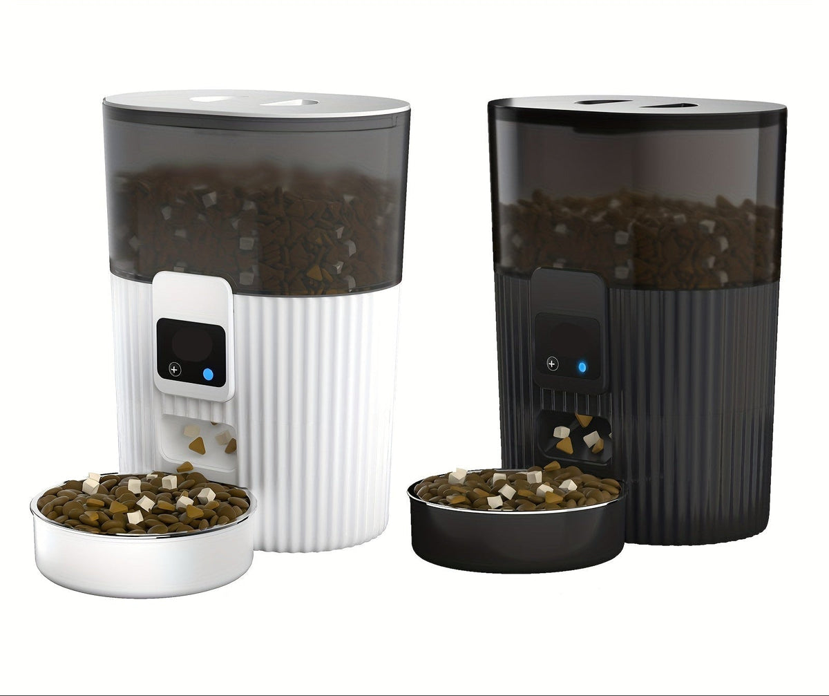 Smart Pet Feeder- WiFi-Enabled Auto Dispenser for Dogs & Cats with Remote Control for Precise Mealtime Scheduling