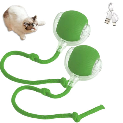 Interactive Auto-Rolling Cat Toy – Smart USB Rechargeable Ball for Endless Fun