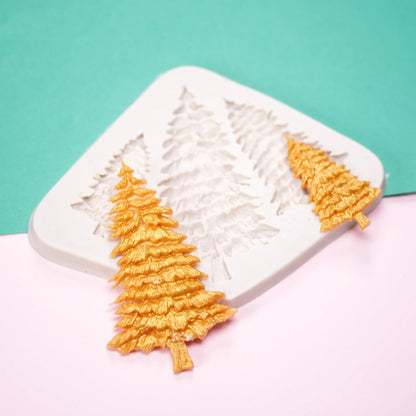 Christmas Tree Mold Baking Tool with 3 Holes - Christmas Tree Silicone Molder