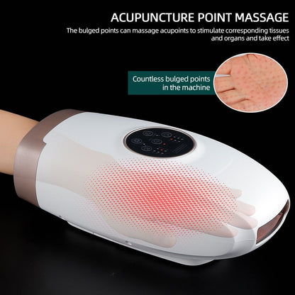 Hot Compress Electric Hand Massager for Arthritis and Carpal Tunnel - 3 in 1 Wireless Therapy Massager for Pain Relief