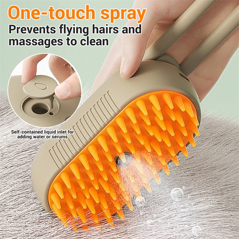 Pet Brush - 3-in-1 Pet Grooming Brush For Removing Tangled & Loose Hair