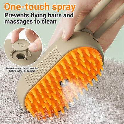 Pet Brush - 3-in-1 Pet Grooming Brush For Removing Tangled & Loose Hair