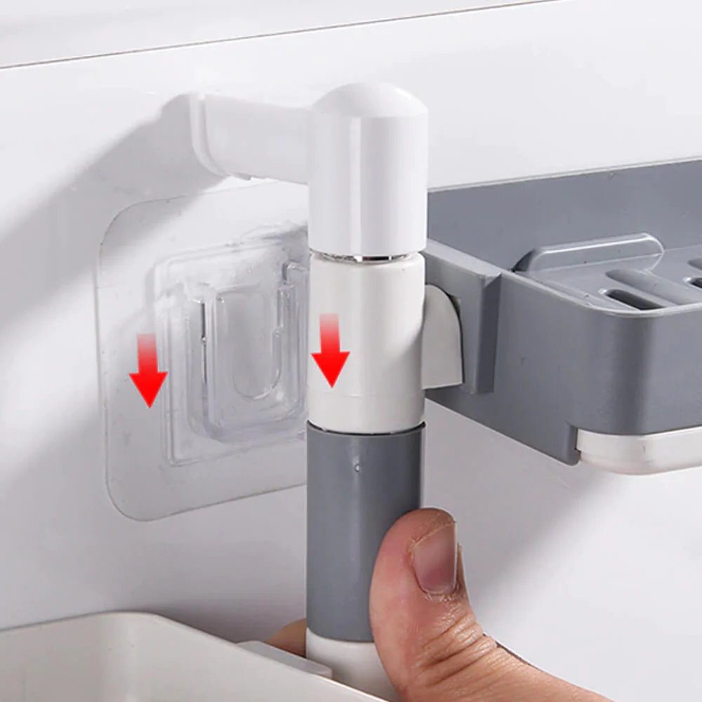 Soap Holder - 3 Layered Wall Mounted Shampoo Bar Holder for Shower, Bathroom, Tub and Kitchen Sink