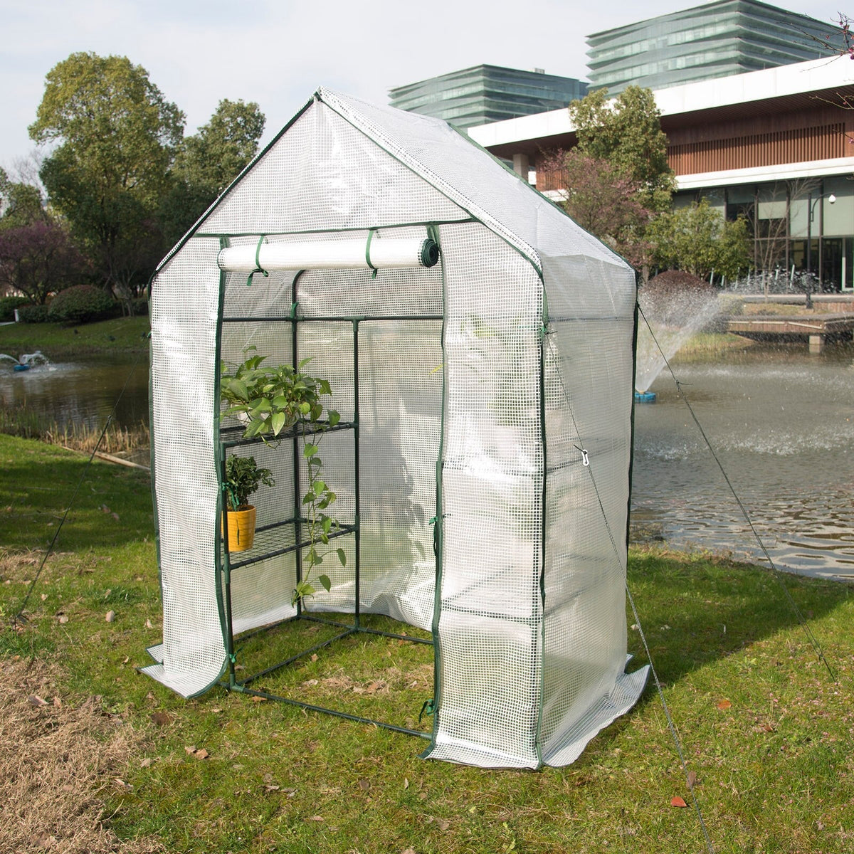 Portable Greenhouse - Garden Shed Crops 3 Tiers 6 Shelf