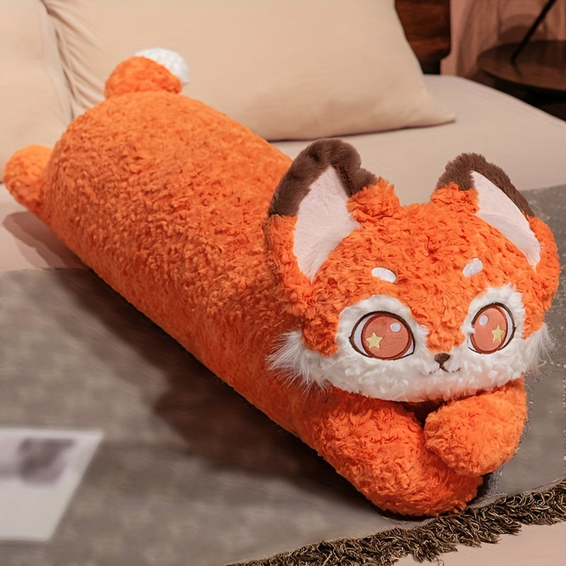Soft Long Kawaii Cat Pillow – Hug-Friendly Side Sleeper Cushion with Whimsical Design and Easy Hand Wash Material