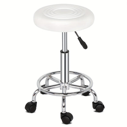 Adjustable Salon Stool with Backrest – 360° Swivel Height-Adjustable Modern Bar Chair for Kitchen, Spa, Salon and Home Use
