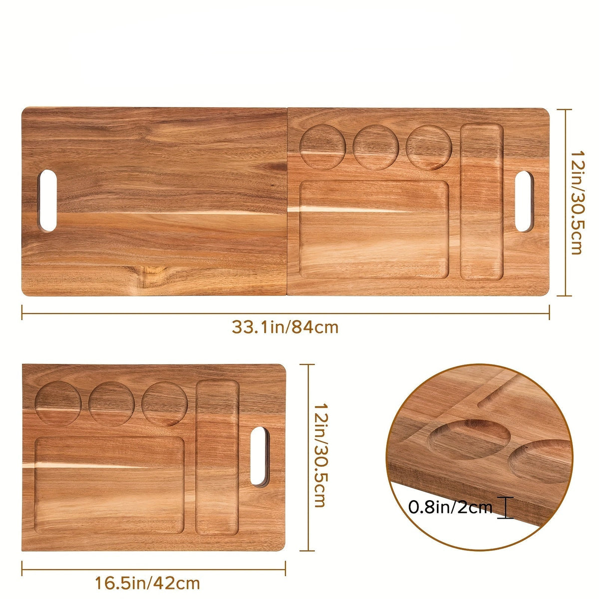 Premium Bamboo Gas Stovetop Guard – Multi-Purpose RV & Kitchen Cooktop Cover for Extra Workspace and Modern Heat-Safe Protection