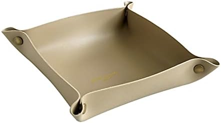 PU Leather Storage Box – Decorative Home Tray for Keys, Makeup & Desk Organization