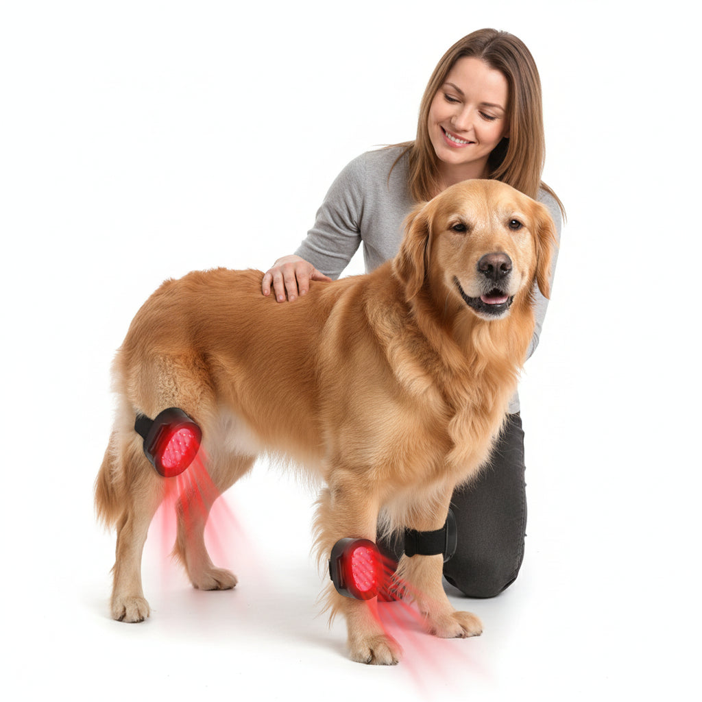 USB Rechargeable Cold Laser Therapy Device for Dogs – 660nm & 850nm Deep Tissue Relief, Portable Heating Pad for Joint & Muscle Recovery