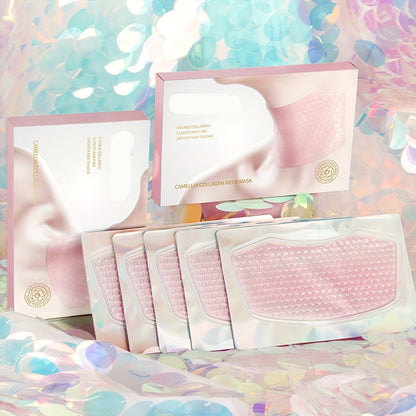 Camellia Neck Mask – Collagen and Niacinamide Infused Skin-Tightening Treatment for Anti-Aging, Hydration, and Firming Neckline Care