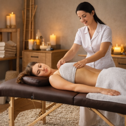 Portable Two Fold Massage Table – Adjustable Spa Bed with Face Cradle and Carry Bag for Home Therapyå