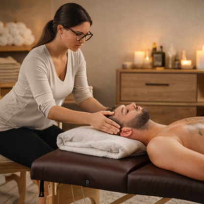 Portable Two Fold Massage Table – Adjustable Spa Bed with Face Cradle and Carry Bag for Home Therapyå