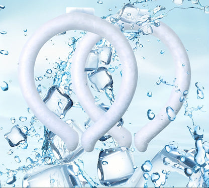 Reusable Neck Cooling Tube Set – Wearable Ice Neck Ring Cooling Wrap Freezing Below 28°C for Hot Weather Relief