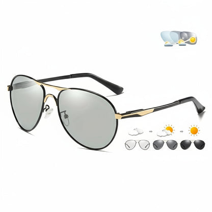 Photochromic Sunglasses – UV400 Protection, Transition Lenses, Anti-Glare Night Vision Glasses for Men & Women