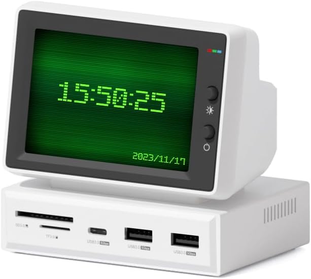 IPS Mini Screen – 3.5-Inch Monitor for CPU, RAM, and HDD Data Monitor for Your Laptop, PC, or MacBook with Convenient USB-C Hub