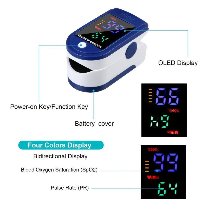 Finger Pulse Oximeter OLED Display