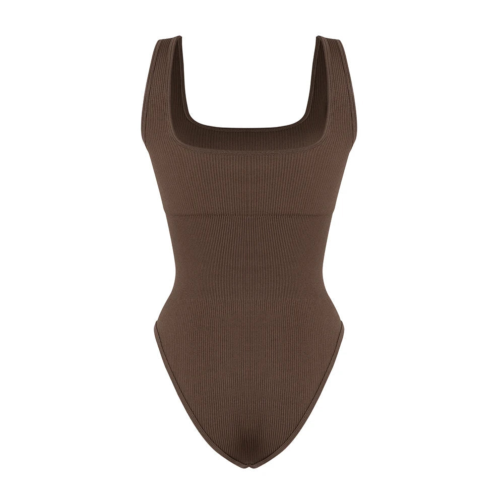Sexy Ribbed Backless Bodysuit – Summer Sleeveless Romper with Streetwear Vibes, Perfect Shapewear for a Snatched Look