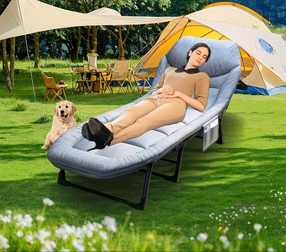 Foldable Heavy Duty Bed – Portable Sleeping Solution with Comfort-First Design for Guests, Camping, Travel, or Emergency Use