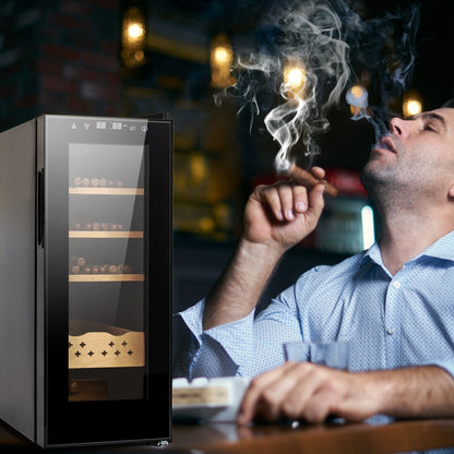 Electric Humidor, 200-Count Capacity Cigar Humidor with Constant Temperature Controller, Cigar Humidor Box (35L)