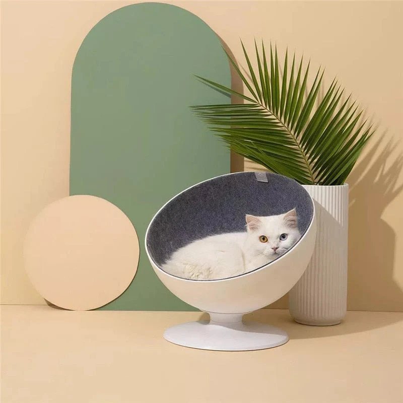 Rotating Cat Bed - 360-degree Cozy Cat Bowl Bed