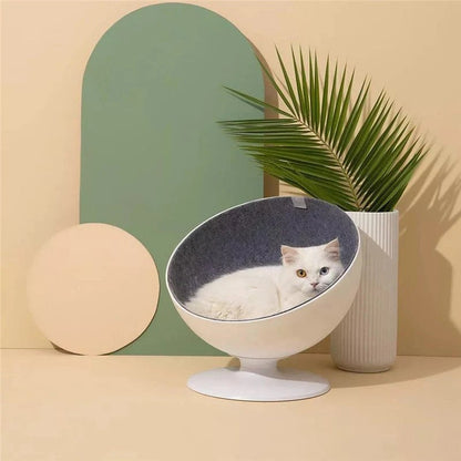 Rotating Cat Bed - 360-degree Cozy Cat Bowl Bed