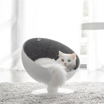Rotating Cat Bed - 360-degree Cozy Cat Bowl Bed