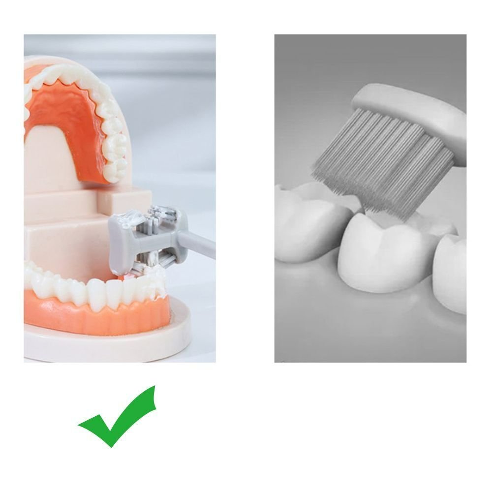 Six Sides Toothbrush - 360 Toothbrush with Six Sides U-Shape Teeth Deep Cleaning Toothbrush