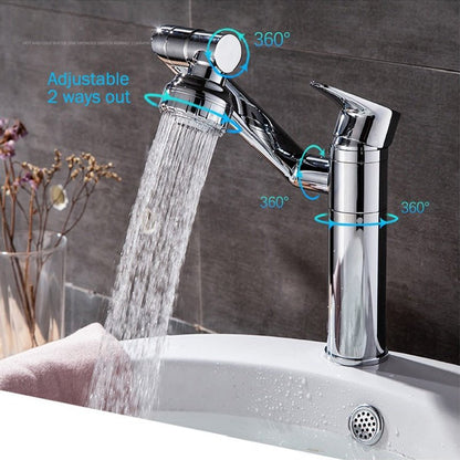 Bathroom Faucet - 360 Degrees Tap Cranes Shower Head Plumbing Tapware For Bathroom Accessories