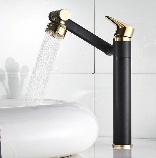 Bathroom Faucet - 360 Degrees Tap Cranes Shower Head Plumbing Tapware For Bathroom Accessories