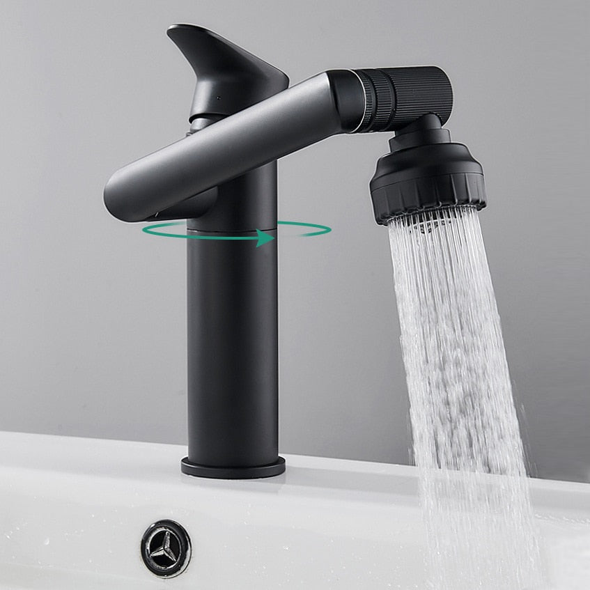 Bathroom Faucet - 360 Degrees Tap Cranes Shower Head Plumbing Tapware For Bathroom Accessories