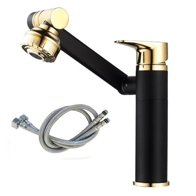 Bathroom Faucet - 360 Degrees Tap Cranes Shower Head Plumbing Tapware For Bathroom Accessories