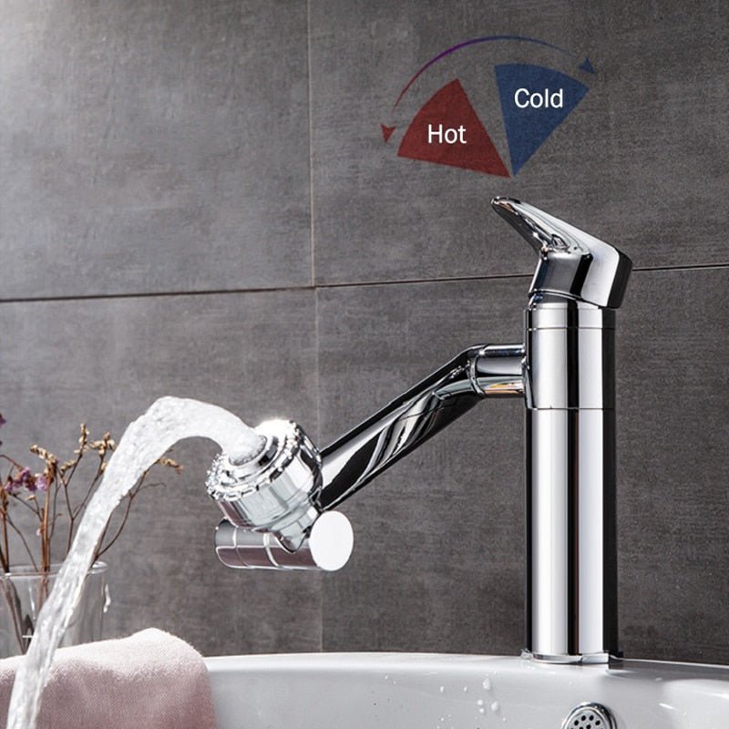 Bathroom Faucet - 360 Degrees Tap Cranes Shower Head Plumbing Tapware For Bathroom Accessories
