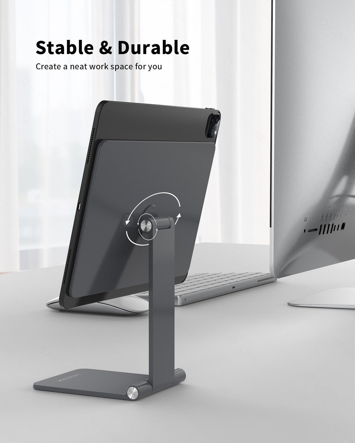 Ipad Stand Holder - 360 Degrees Magnetic Stand For iPad Pro