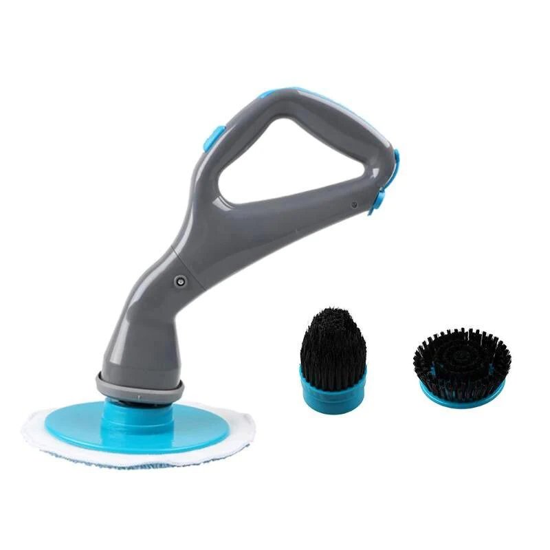 Cordless Electric Spin Scrubber — Handheld Power Cleaning Brush with Three Interchangeable Heads