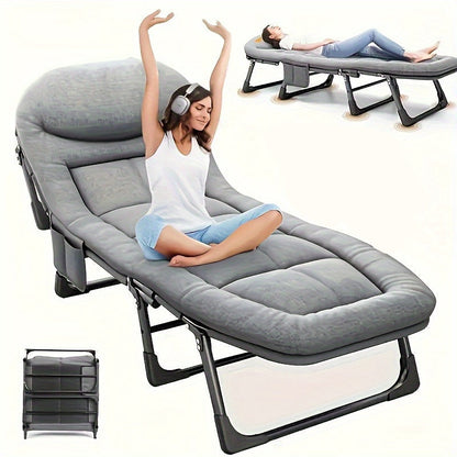 Foldable Heavy Duty Bed – Portable Sleeping Solution with Comfort-First Design for Guests, Camping, Travel, or Emergency Use