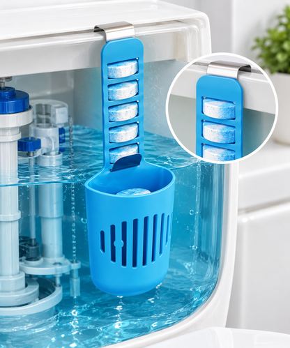 Reusable Toilet Tank Tablet Holder – Toilet Cleaner Tablet Dispenser for Easy Bathroom Tank Cleaning, Freshness and Maintenance