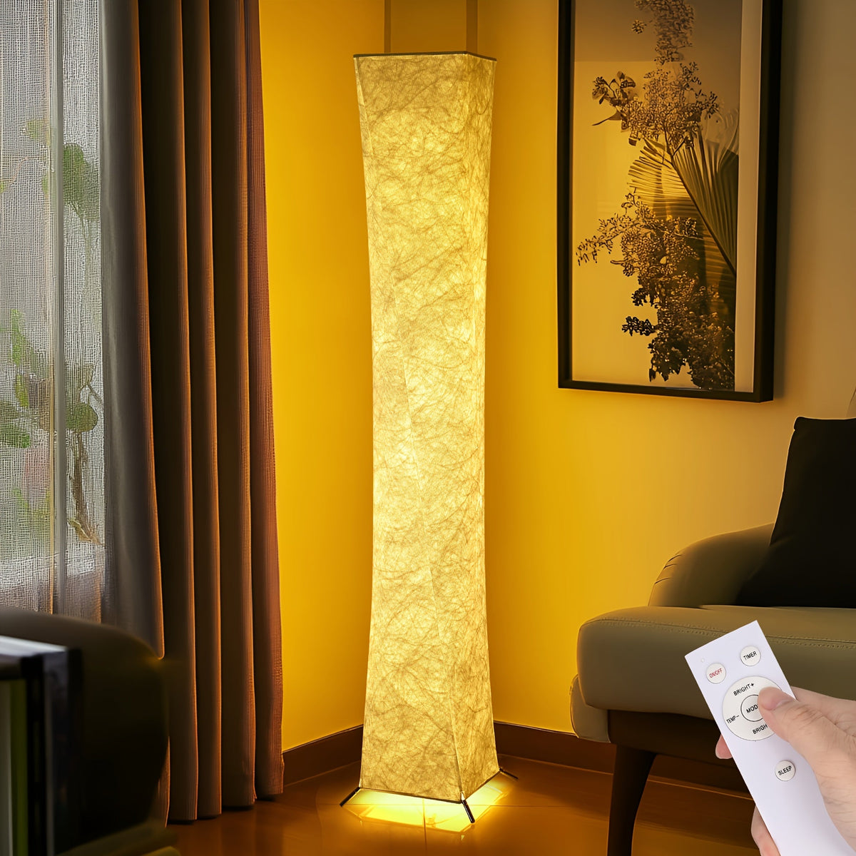USB Powered Dimmable LED Floor Lamp – Warm 3000K Lighting with Ultra-Thin Shade for Living Rooms & Gaming Desks