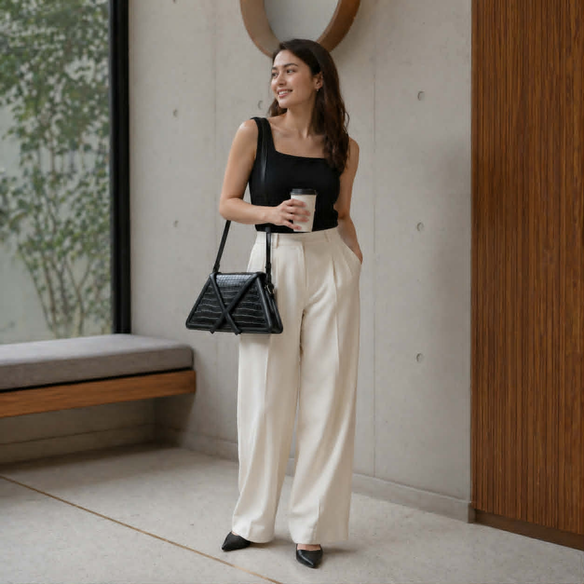 Color Block Shoulder Bag – Fashion Square Axillary Handbag with Flap Design, Stylish Women’s Crossbody Purse for Casual Everyday Use