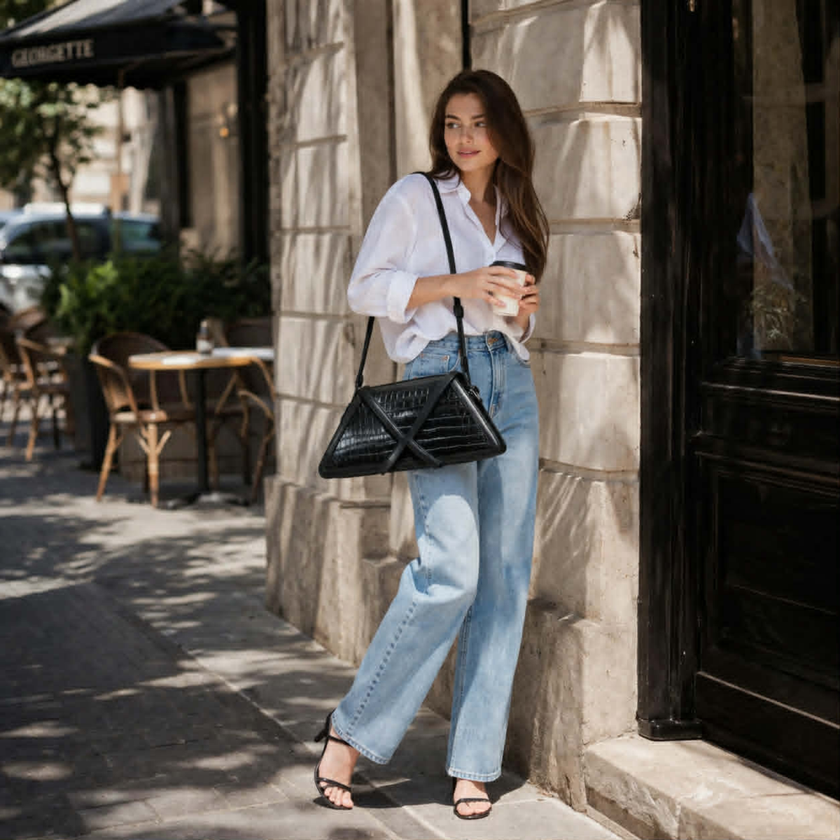 Color Block Shoulder Bag – Fashion Square Axillary Handbag with Flap Design, Stylish Women’s Crossbody Purse for Casual Everyday Use