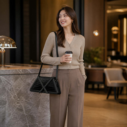 Color Block Shoulder Bag – Fashion Square Axillary Handbag with Flap Design, Stylish Women’s Crossbody Purse for Casual Everyday Use