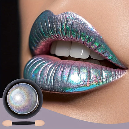 Laser Chameleon Nail and Eye Shadow – 1.9g Magic Mirror Chrome Powder for Nails, Eyeshadow & Lips, Futuristic Gothic Shine with Metallic Finish