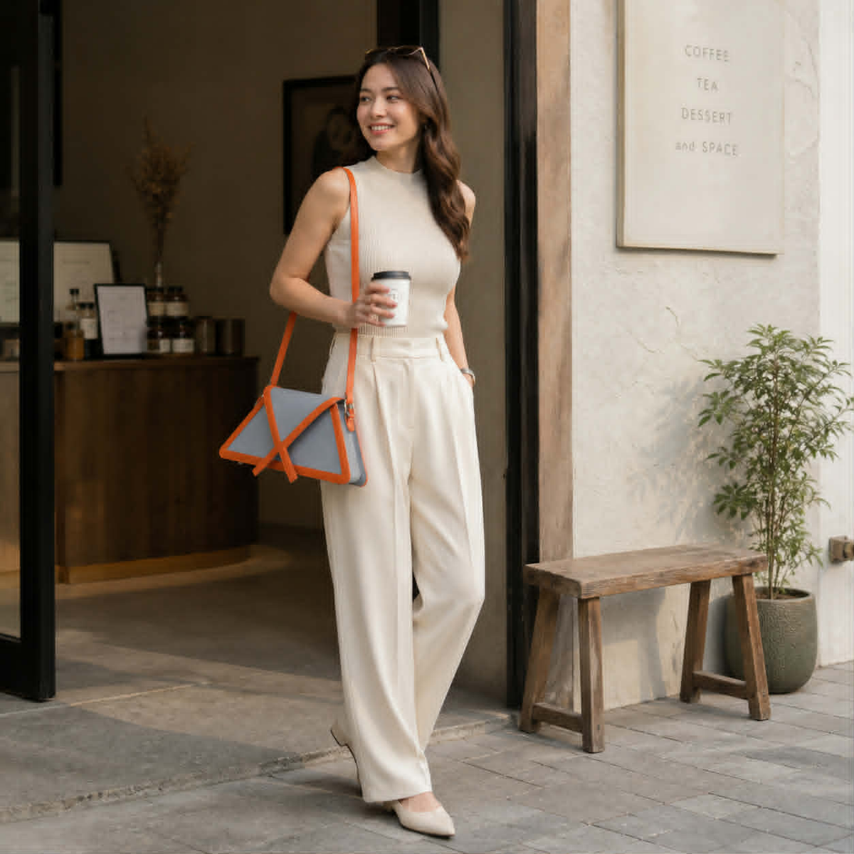 Color Block Shoulder Bag – Fashion Square Axillary Handbag with Flap Design, Stylish Women’s Crossbody Purse for Casual Everyday Use
