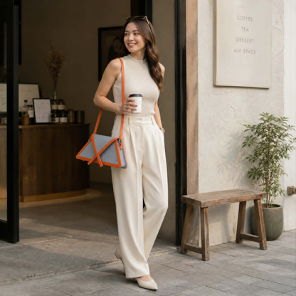 Color Block Shoulder Bag – Fashion Square Axillary Handbag with Flap Design, Stylish Women’s Crossbody Purse for Casual Everyday Use