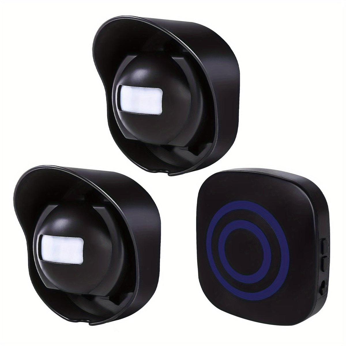 Wireless Driveway Alarm System – Waterproof Outdoor Motion Sensor with 1 Receiver & 2 Transmitters, 38 Chimes, 200m Transmission Range