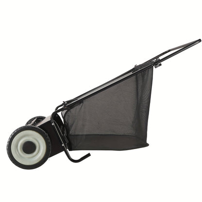 Push Lawn Sweeper - 26 in Sweeping Path, 7 cu ft Mesh Hopper, Four Spinning Brushes, No Fuel or Cord