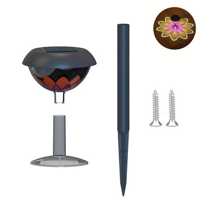 Waterproof LED Solar Outdoor Lights –  Flower Illumination Garden Landscape Lamps for Pathway, Patio, Driveway, and Energy-Saving Night Décor