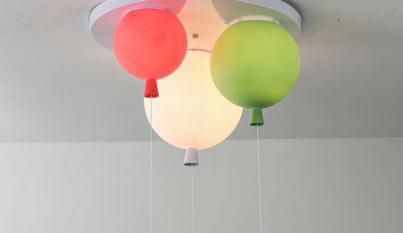 Modern Balloon Ceiling Lamp – LED Acrylic Wall Light for Kids’ Bedroom, Playroom, or Nursery Colorful Lighting Decor