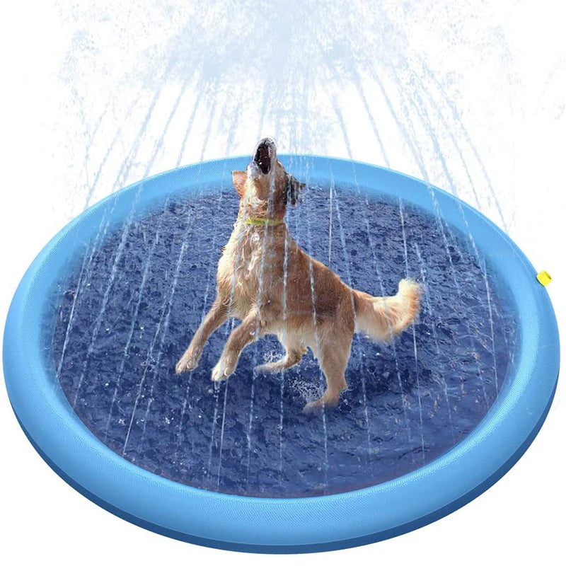 Inflatable Dog Sprinkler Pad – Cooling Mat for Hot Summer Days for Pets