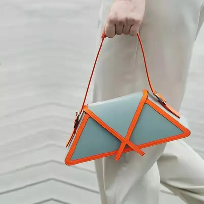Color Block Shoulder Bag – Fashion Square Axillary Handbag with Flap Design, Stylish Women’s Crossbody Purse for Casual Everyday Use